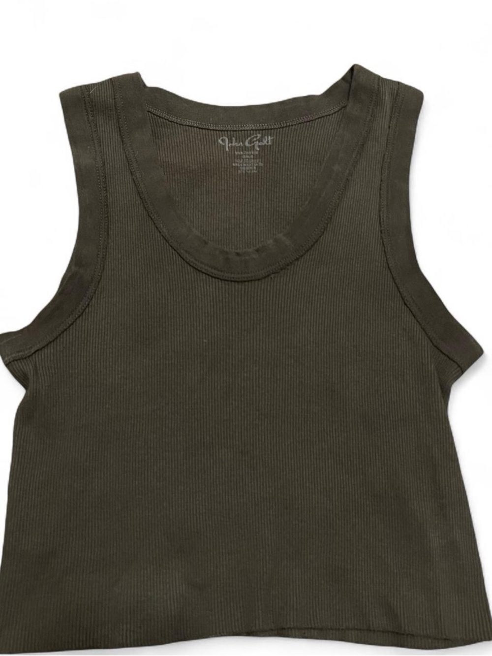 Brandy Melville light brown Ribbed Cropped Tank